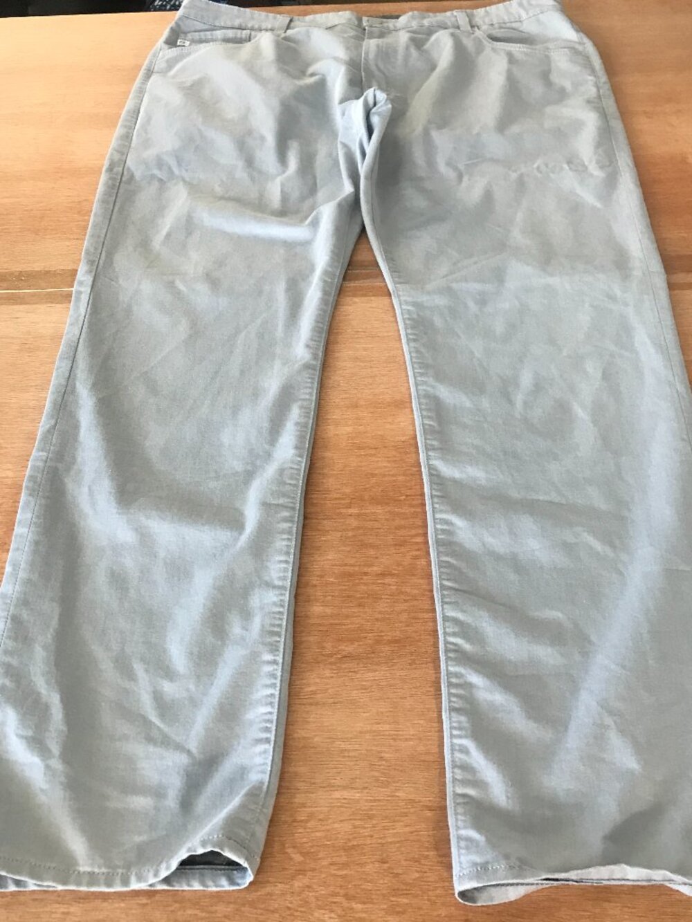 AG Everett Slim Straight Jeans Men 40x32 Gray Mid Rise Stretch Preppy 19780